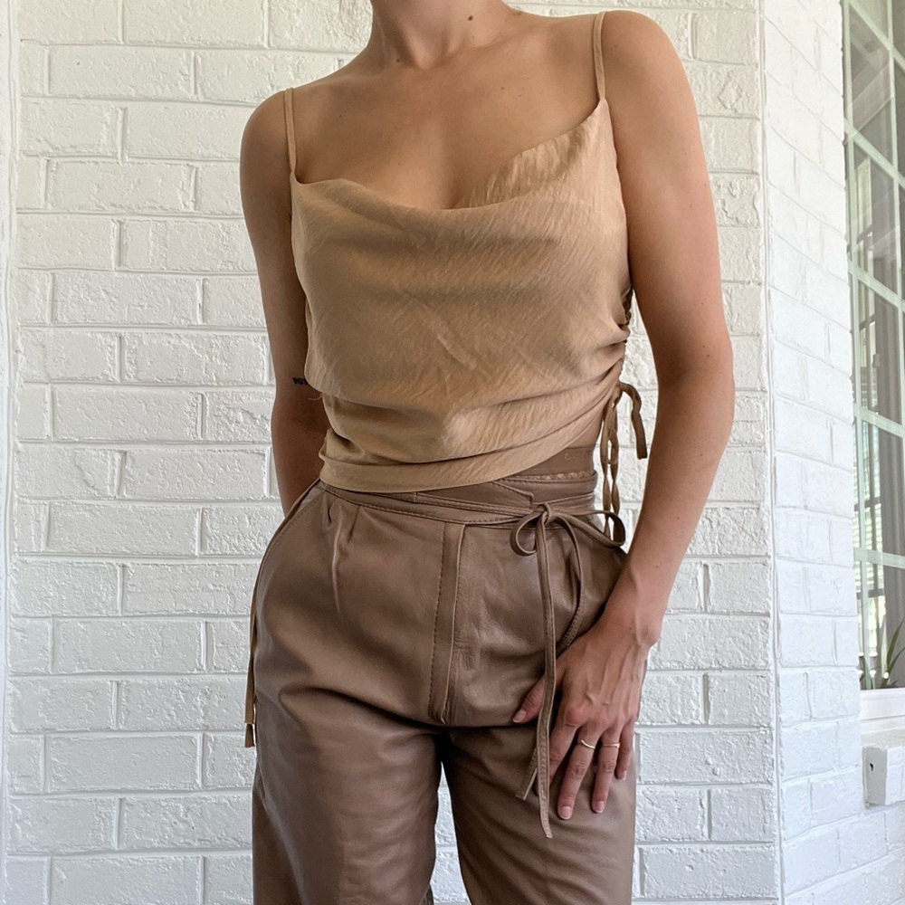Romantic Bias Cut Slip Tank Top